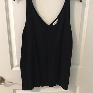 NineWest XXL black sweater v neck tank